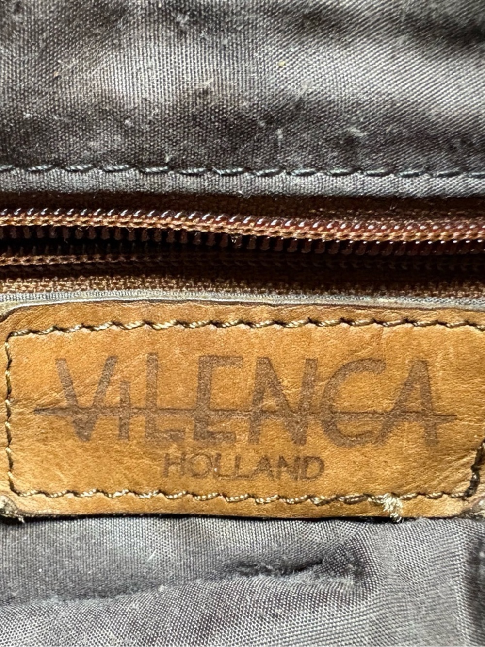 Brown Leather Crossbody Bag with Flap Closure - Picture 2 of 7